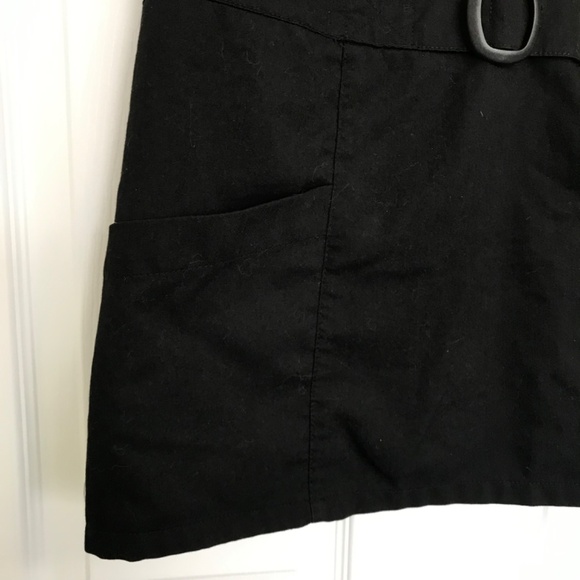 Grey's Anatomy Scrub Top Black L Front Pockets Half Button Waist Accent - Picture 8 of 16